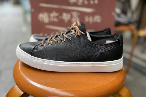 【ant-riche YR0100L ブラック】WOMENS AKAUSHI レザースニーカー